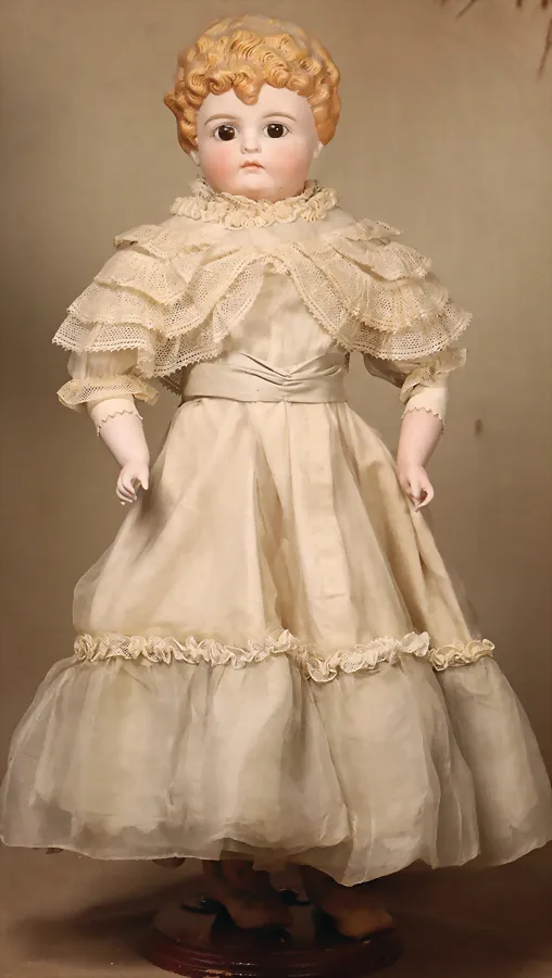 KLING – 186-5, lalka główka porcelanowa biscuit