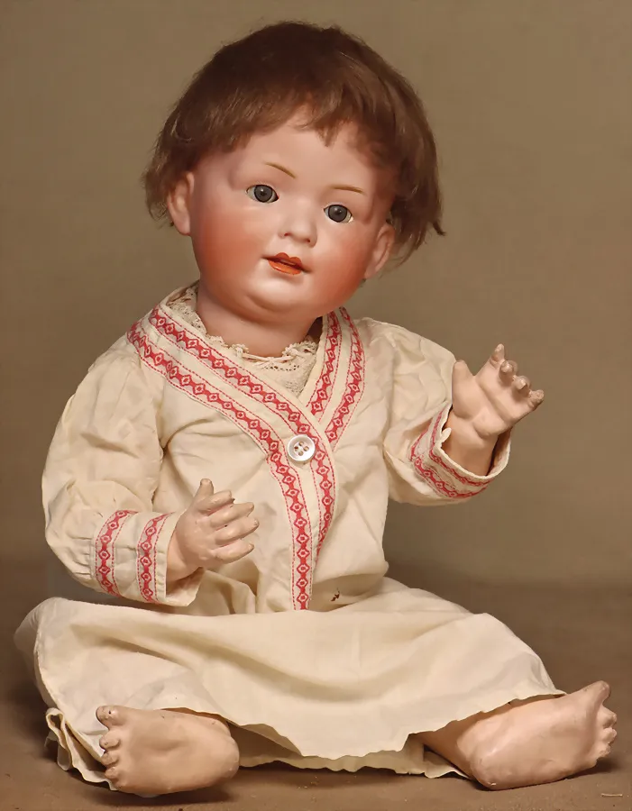 BAEHR & PROESCHILD – 585 6, bébé caractère en porcelaine biscuit