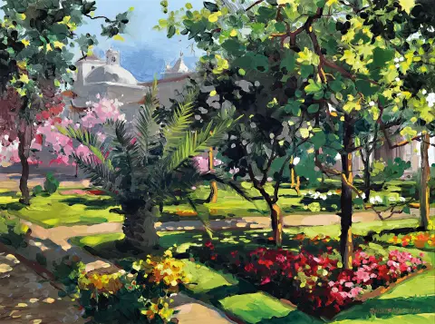 Carlos José Fonseca Martins, né en 1949, parc en ville, probablement Portugal