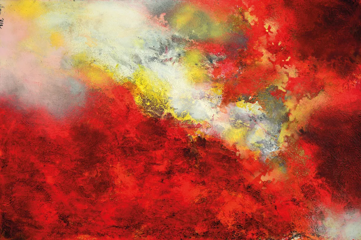 Marion Keller, geb. 1993 Eschwege, "Summer Love", 2026, Acryl/Lwd, UV-Schutzlack,