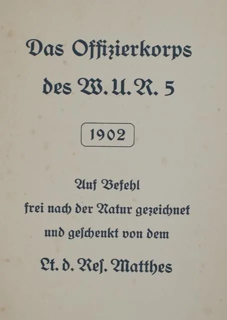 Matthes,E. – Das Offizierkorps des W.U.R