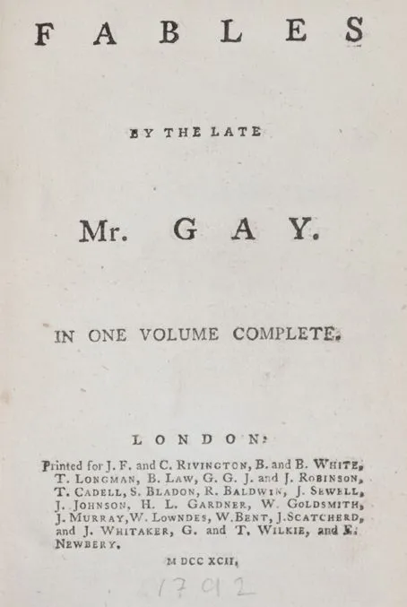 Gay, (J.). – Bajki, w jednym tomie kompletne