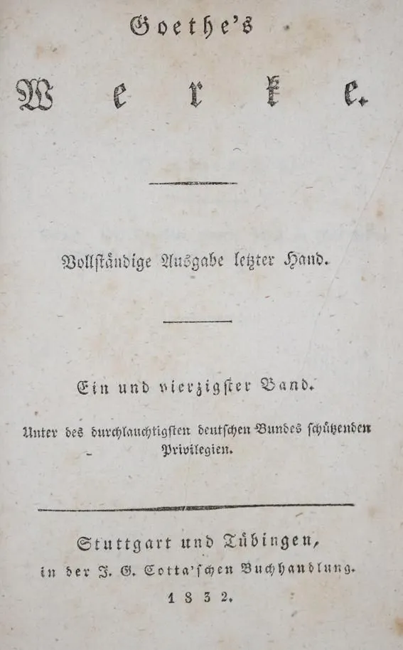 Goethe,(J.W.)v. – Faust