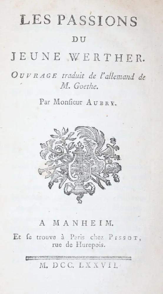 Goethe,(J.W.v.) – Cierpienia młodego Wertera