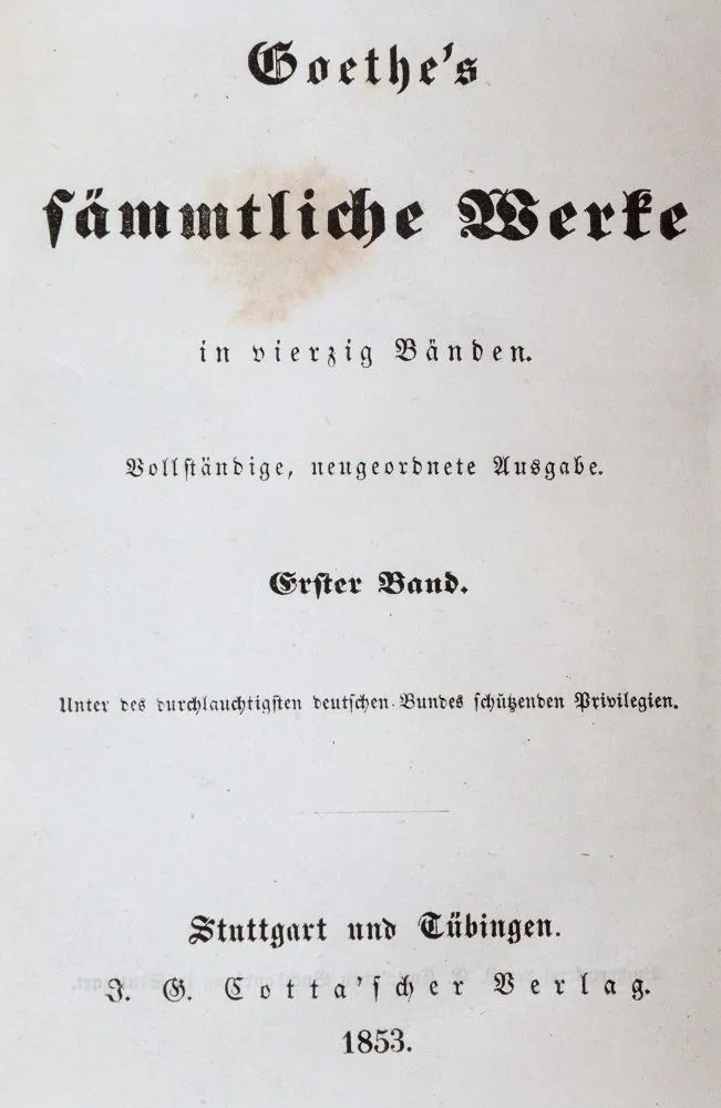 Goethe,J.W.v. – Dzieła wszystkie