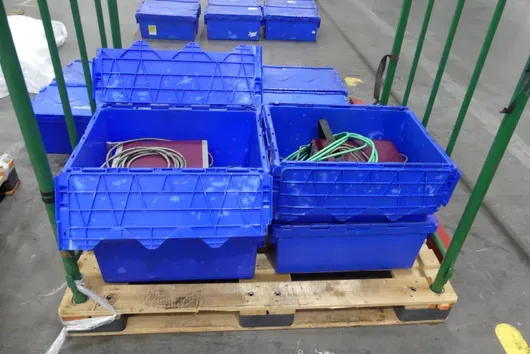 4x EWIKON control unit/accessories, with storage boxes