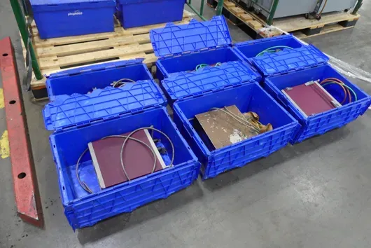 6x EWIKON control unit/accessories, with storage boxes