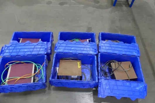 6x EWIKON control unit/accessories, with storage boxes