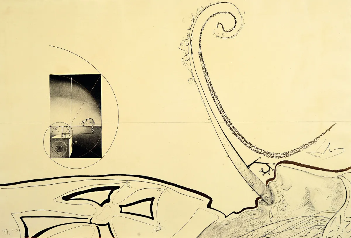 Salvador Dalì, 1904-1989, Epitaphe de l'immortalité, aus der Serie Dix recettes