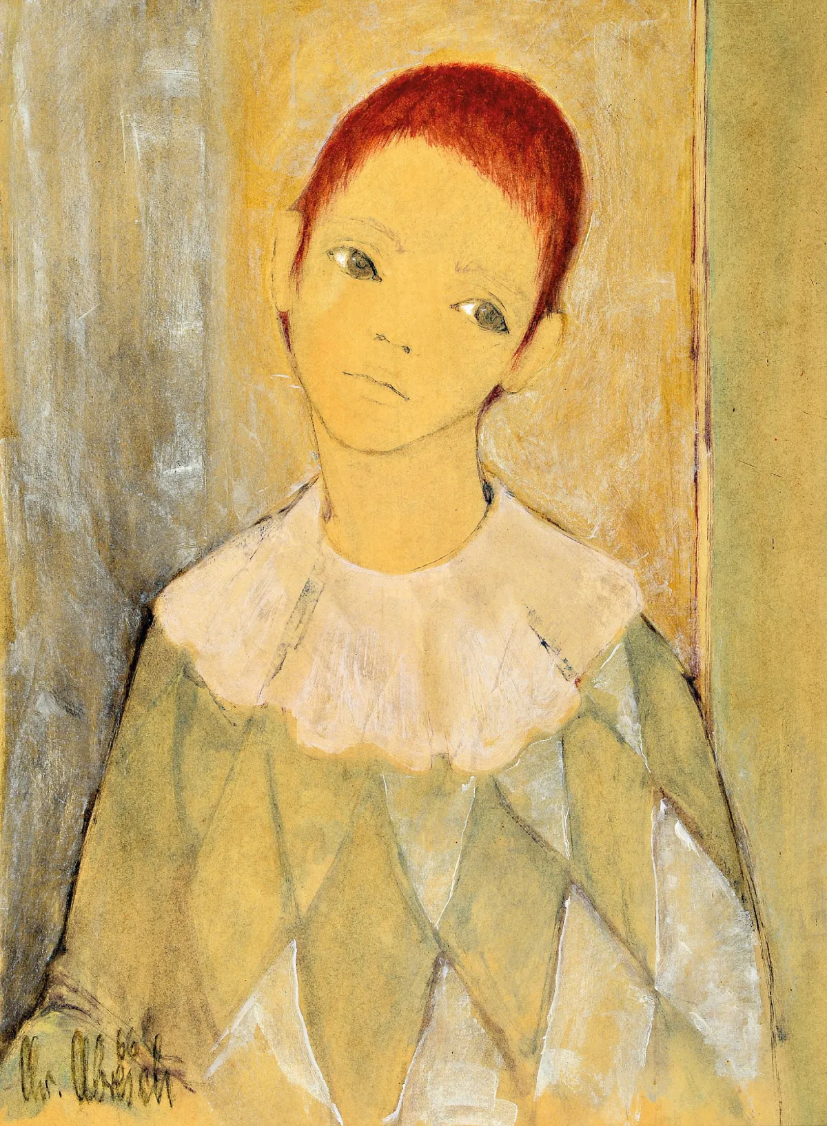 Christel Abresch, 1931 Sulzbach-2011 Neustadt, portret Pierrette,