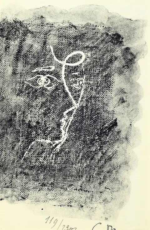 Georges Braques, 1882-1963, Profil, lithographie de 1957, signature estampée, num.