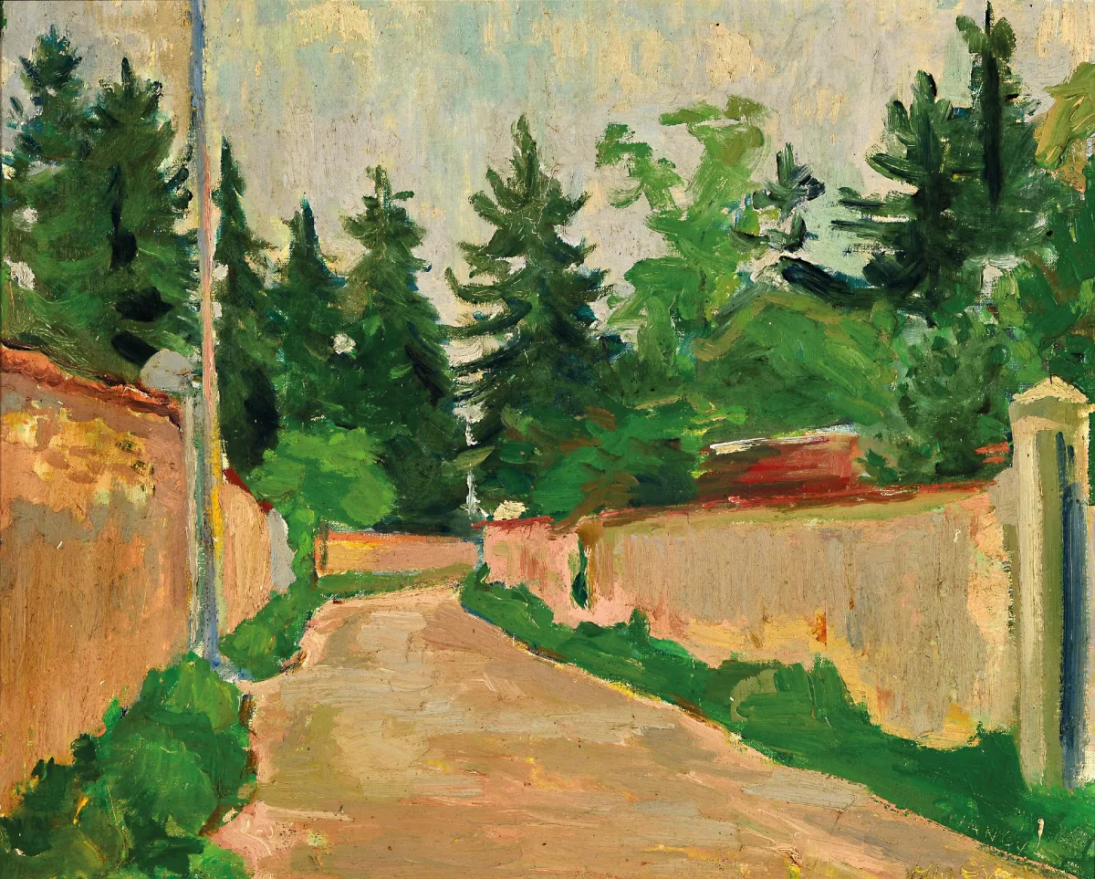 Otto Ditscher, 1903-1987 Neuhofen, "Nancy" aldus aangeduid, straat in Nancy