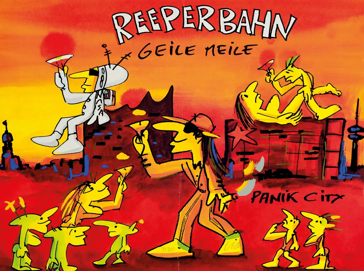 Udo Lindenberg, ur. 1946 Gronau, "Reeperbahn Geile Meile. Panik City", 2023, num