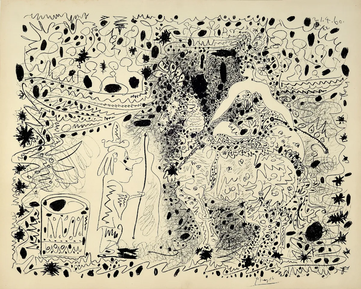 Pablo Picasso, 1881 Málaga - 1973 Mougins, litografia, "L´Ecuyere", 1960, w