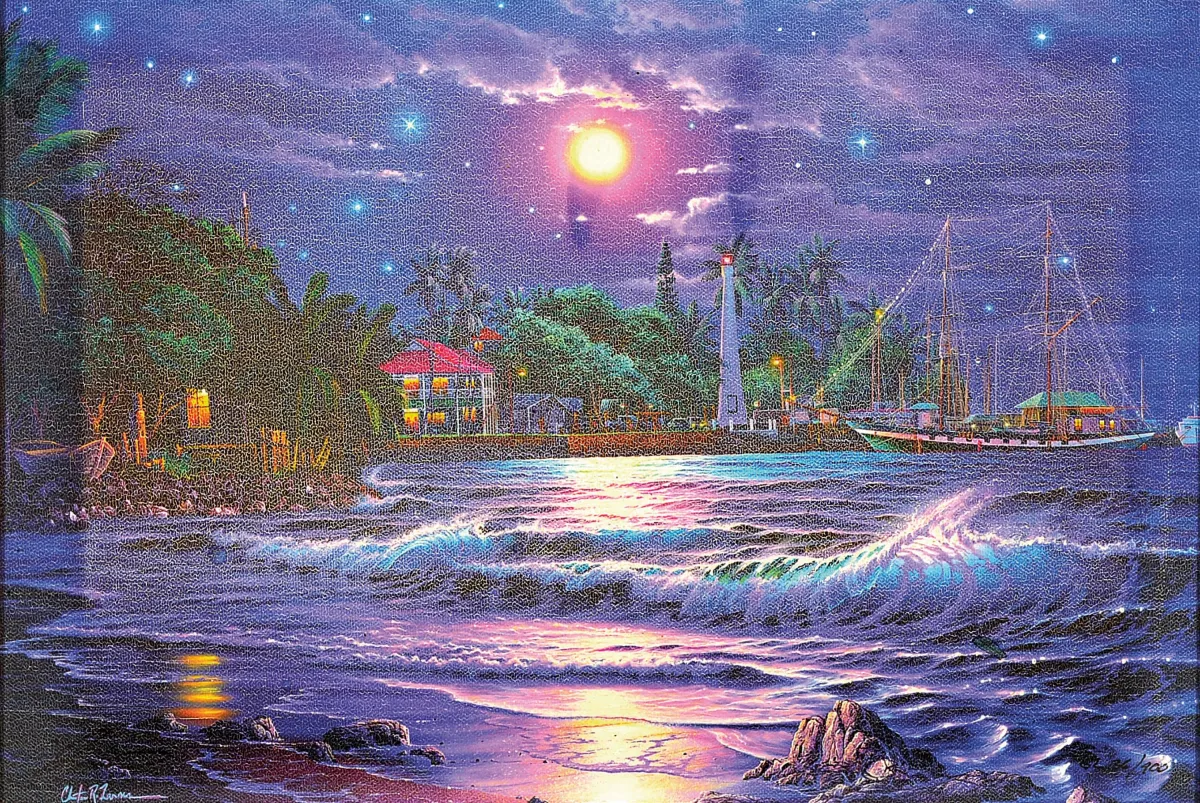 Christian Riese Lassen, nar. 1956, americký umělec, zde: Lahaina