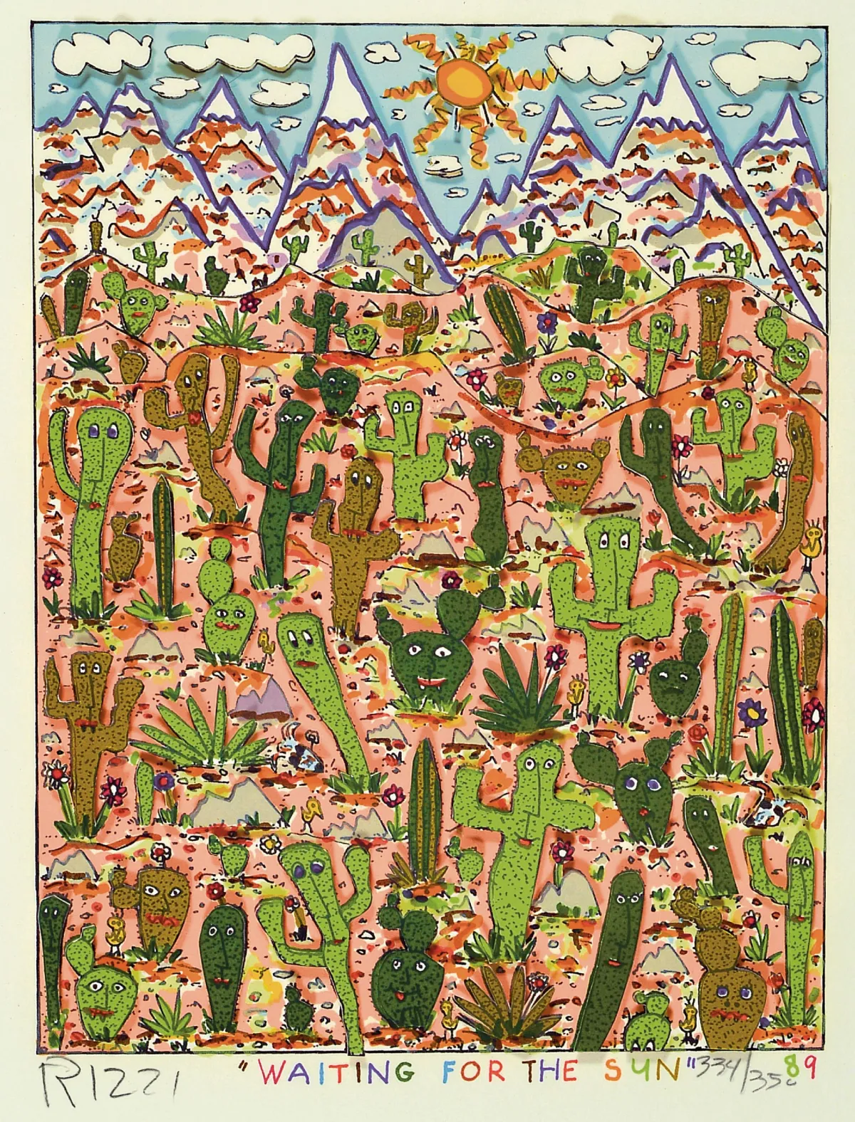 James Rizzi, 1950-2011 New York, Waiting for the sun, tridimensionnelle