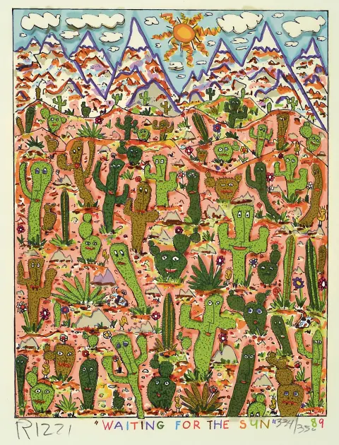 James Rizzi, 1950-2011 New York, Waiting for the sun, tridimensionnelle