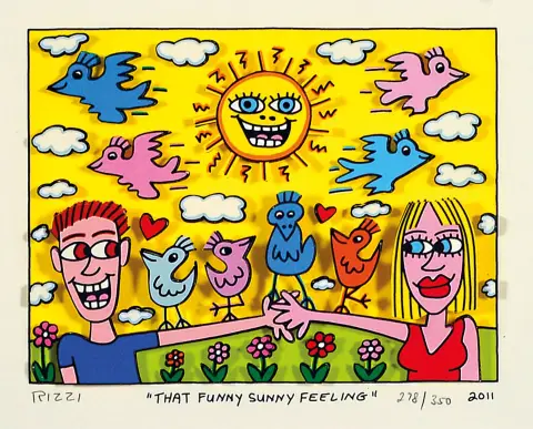 James Rizzi, 1950 - 2011 New York, 3D konstrukce, "That Funny Sunny Feeling",