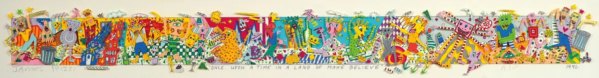 James Rizzi, 1950-2011 Nowy Jork, Once upon a time in a land of make believe,