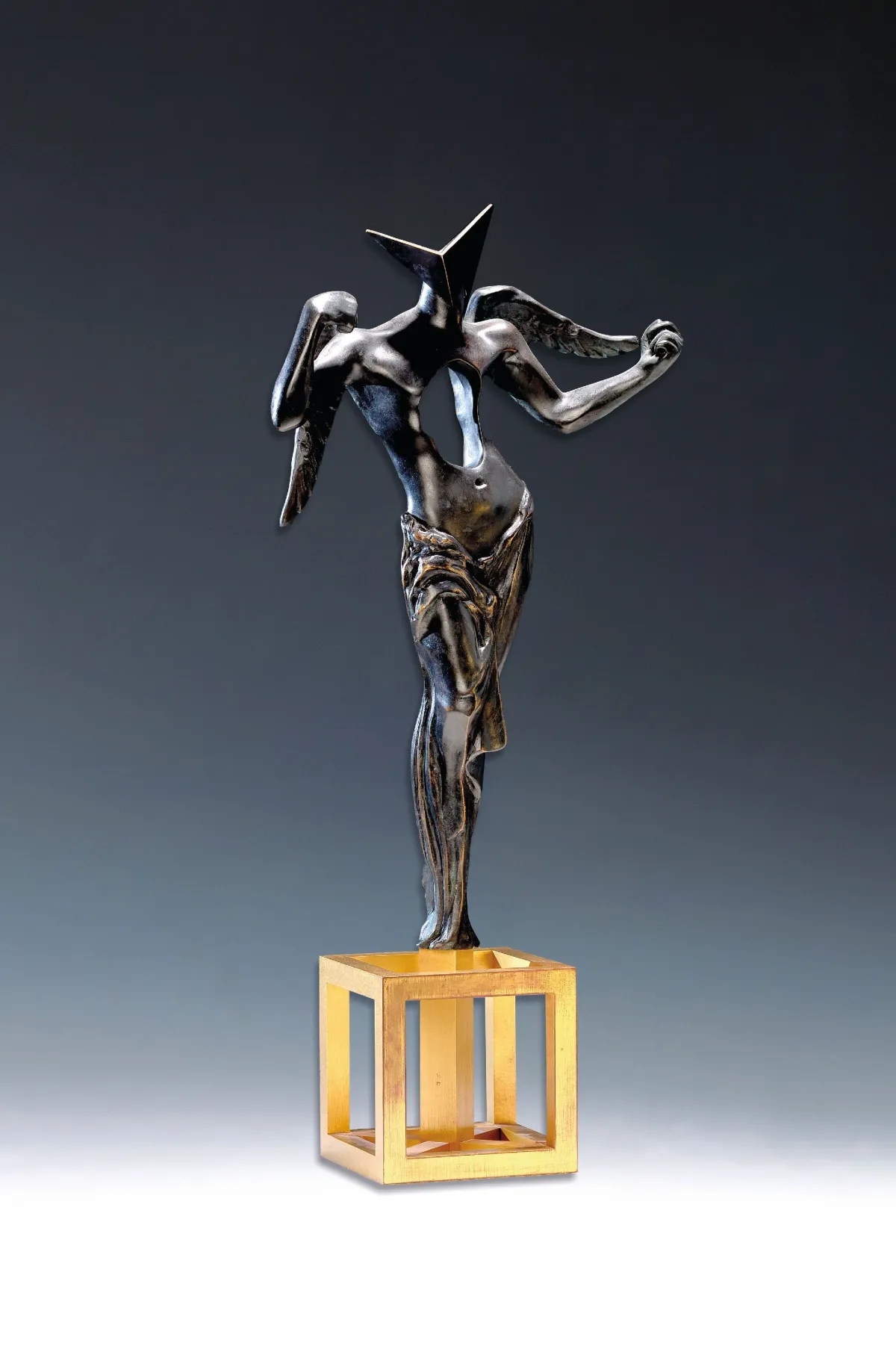 Salvador Dali, 1904-1989, Der surrealistische Engel, Bronzeskulptur, sign. und num
