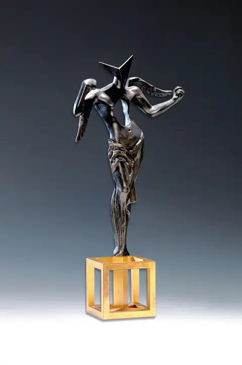 Salvador Dali, 1904-1989, Surrealistický anděl, bronzová socha, sign. a čísl.
