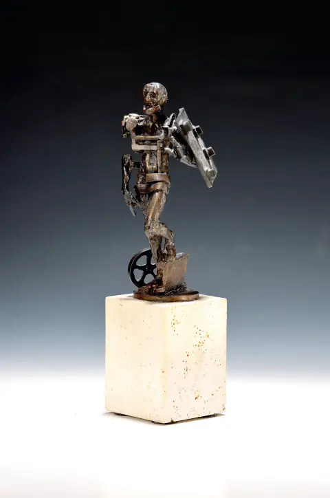 Gunther Stilling, 1943 Srpski - 2024 Heilbronn, plastika/bronzová figura, patinovaná, Götz von