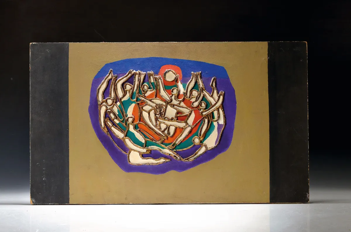 Harry Maclean, 1908 Berlín-1994 Heidelberg, materiální nebo reliéfní obraz