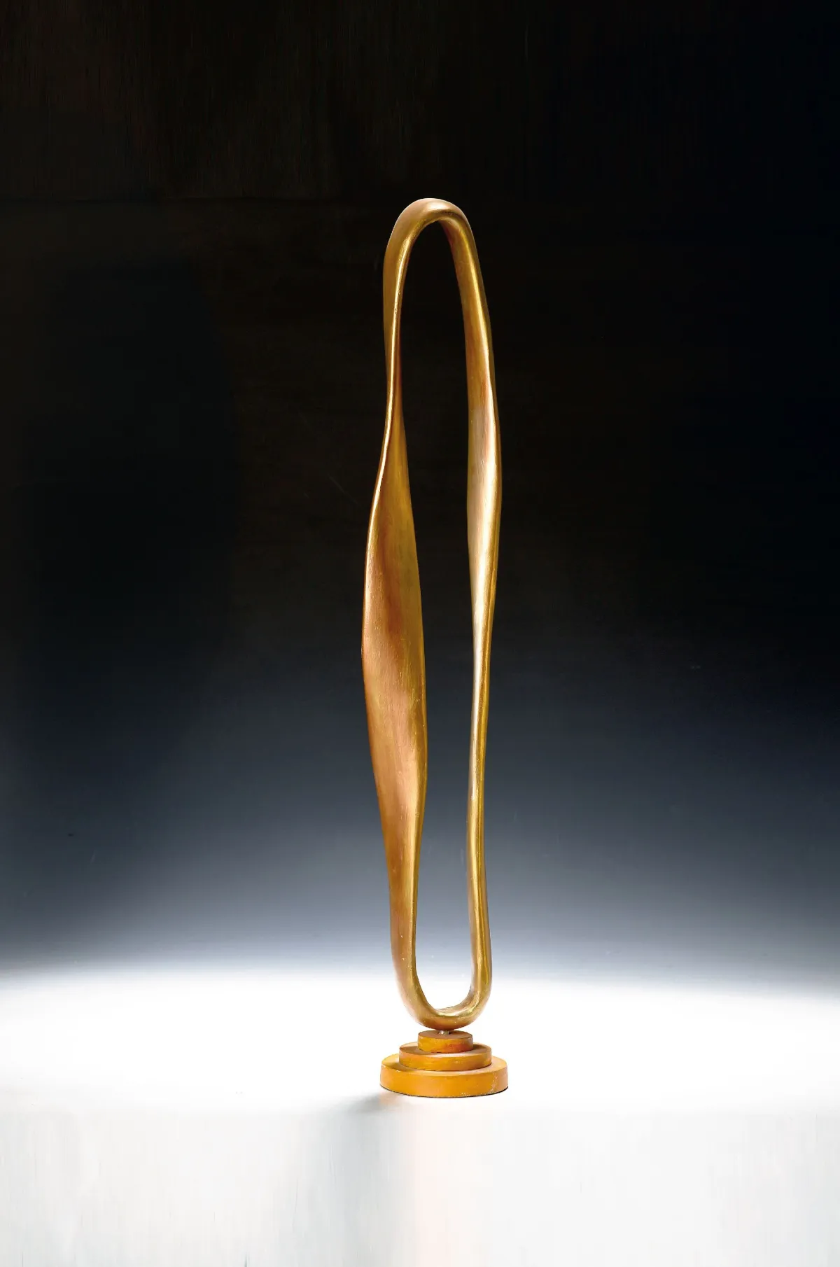 Wolfgang Borstorff alias Wulf Barsol, né en 1940 à Spire, sculpture en bois, dorée,