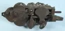 Door lock – wrought iron (slightly corroded and patinated), engraved decorations, L= 29 cm, 17th c., without key;