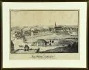 Kempten, Vue générale – Lithographie, 25 x 41 cm, intitulée "Alt-Stadt Kempten", chez Tobias Dannheimer, par M. Grosselfinger, 19e s., brunie, R;