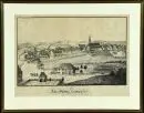 Kempten, Vue générale – Lithographie, 25 x 41 cm, intitulée "Alt-Stadt Kempten", chez Tobias Dannheimer, par M. Grosselfinger, 19e s., brunie, R;