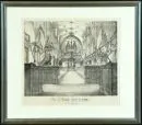 Kempten, Vue intérieure de St. Magnus – Lithographie, 33 x 43 cm, intitulée "Die St. Magnus Kirche in Kempten am 25. Juny 1830", chez Tobias Dannheimer, par M.…