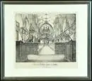 Kempten, Vue intérieure de St. Magnus – Lithographie, 33 x 43 cm, intitulée "Die St. Magnus Kirche in Kempten am 25. Juny 1830", chez Tobias Dannheimer, par M.…