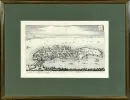 Lindau, Ansicht aus der Vogelschau – Kupferstich, 17,5 x 30,5 cm, von Merian, um 1620, R;