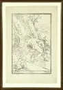 Kopergravure, 18e eeuw – 43,5 x 29 cm, "Venus en Amor bewenen de dode Adonis", door Simon Watts, naar Luca Cambiaso, gedateerd 1763, licht…
