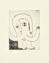 Antes, Horst, born 1936 in Heppenheim – etching, 25 x 19.5 cm, "Kopffüßler", hand-signed, numbered 29/60