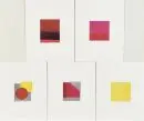 Geiger, Rupprecht, 1908 - 2009 Munich – 5 impressions offset couleur, chacune env. 10 x 10 cm, "Sans titre", P, réf.: Benezit, Vollmer, Saur