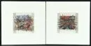 MacDonald, Susannah, geb. 1954 – 2 Farbsiebdrucke als 3-D Bilder, je 13x 13 cm, "Venedig" und "Alpiner Wintersport", je handsign., dat. (19)96, num.…