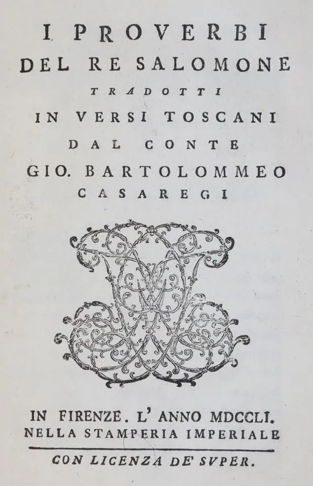 Salomon. – I Proverbi