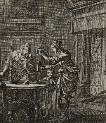 Luyken,J. – Het leerzaam Huisraad, vertoond in vyftig konstige Figuuren, met godlyke Spreuken en stichtelyke Verzen