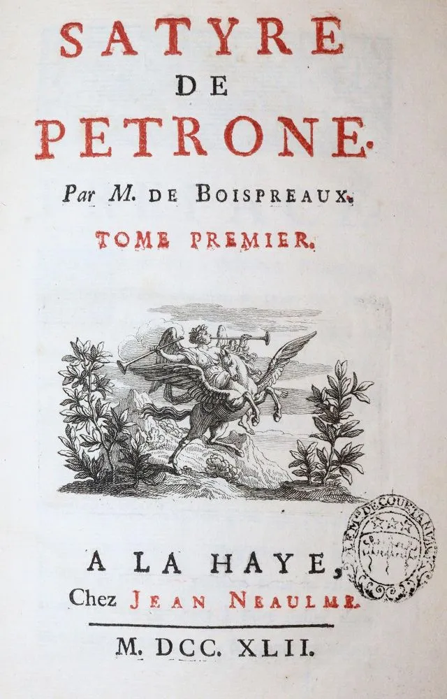 Petronius Arbiter. – Satyre