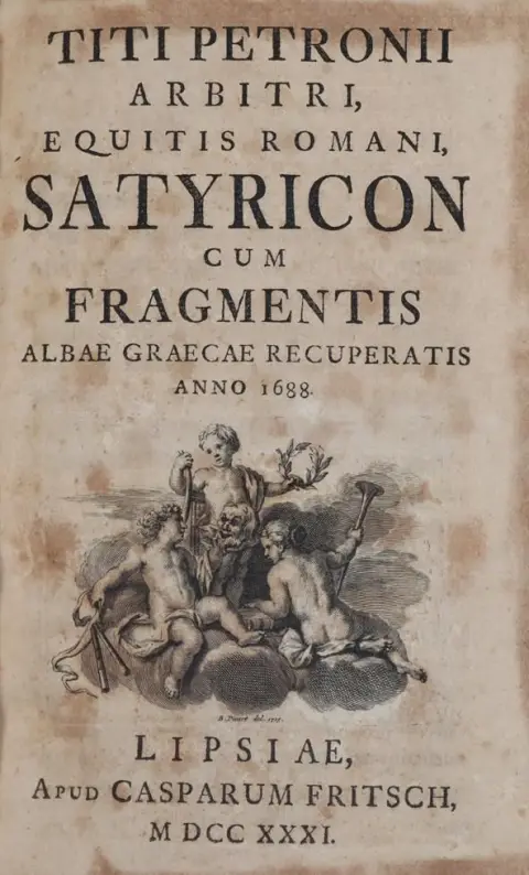 Petronius Arbiter. – Satyricon cum fragmentis Albae Graecae recuperatis anno 1688