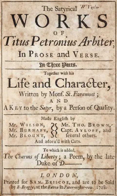 Petronius Arbiter,T. – Œuvres satiriques, en prose et en vers