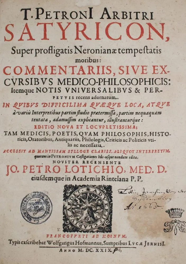 Petronius Arbiter,T. – Satyricon