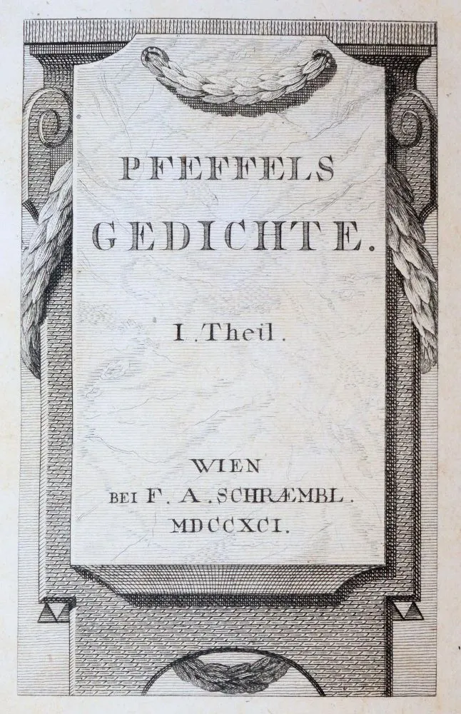 Pfeffel,G.K. – Poetische Versuche