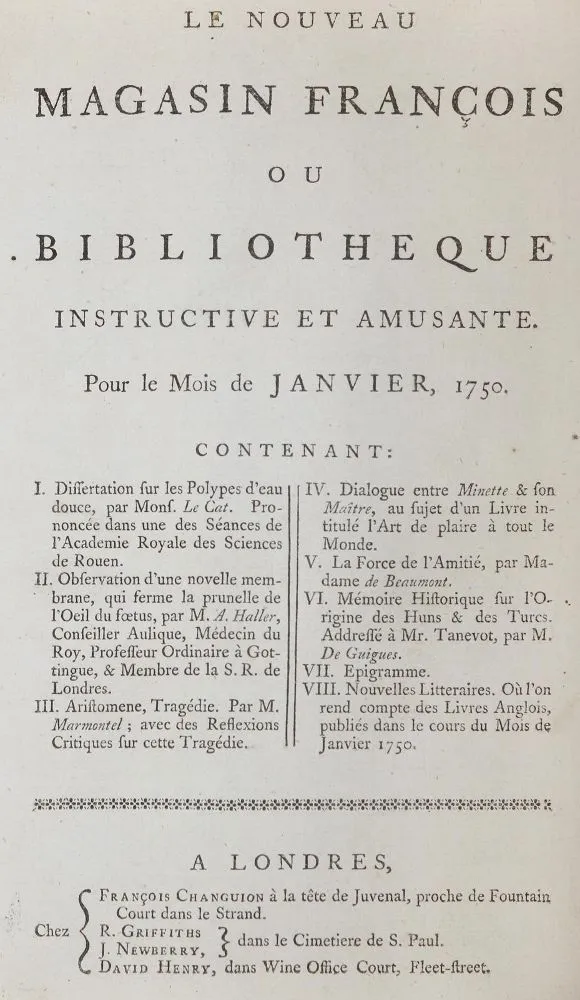 Voltaire,(F.M.A.). – Epitre a Mr