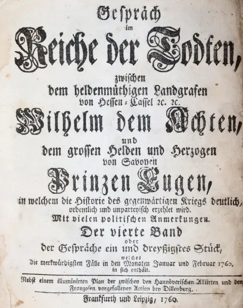 (Richter,C.G.). – Gespräch im Reiche der Todten..