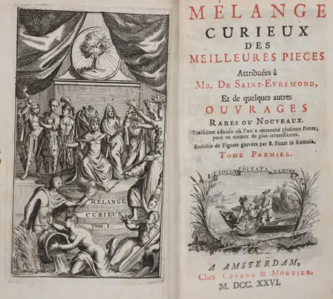 Saint-Evremond,(C.M.de). – Melange curieux des meilleures pieces