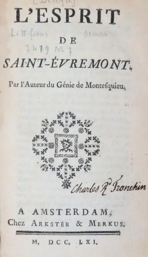 Saint-Evremont,(C.de Marguetel de Saint Denis). – L'Esprit