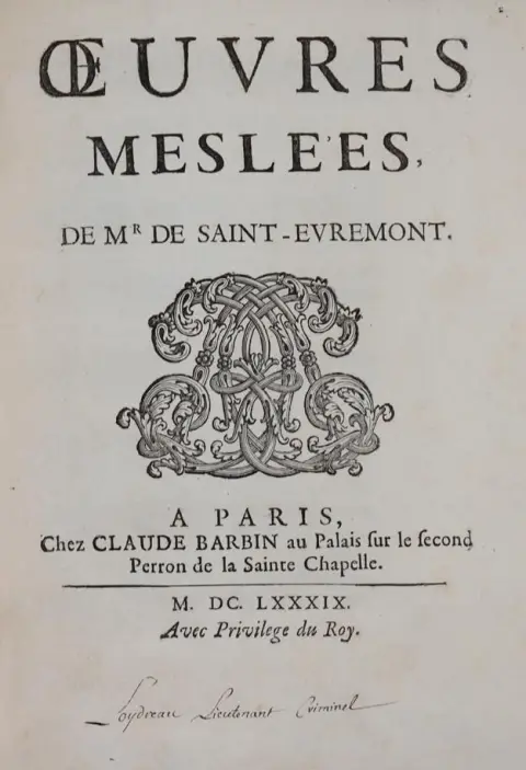 Saint-Evremont,(C.de Marguetel de Saint Denis). – Oeuvres meslees
